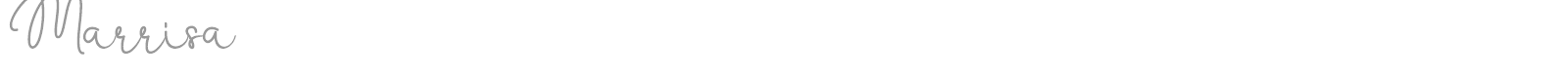 Marrisa font preview